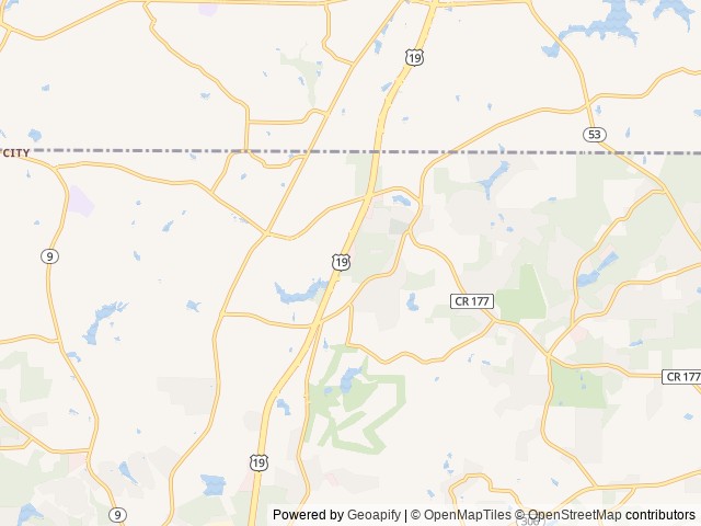 Map for The Patterson's Plan B Getaway near Cumming, GA