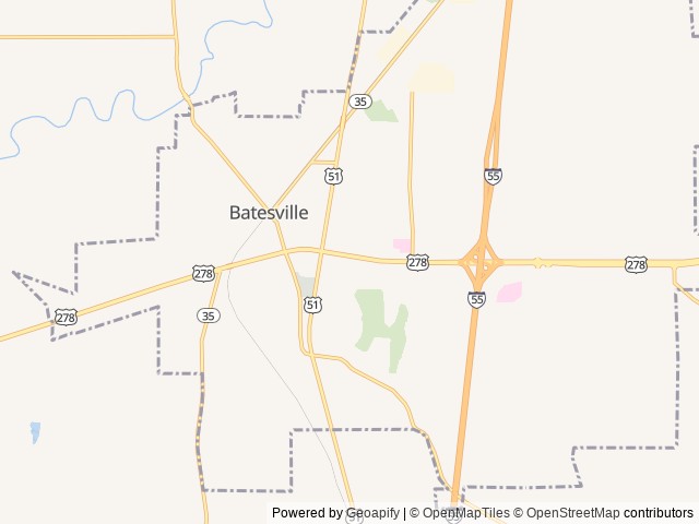 Map for Perfect for Family and Fur Babies near Batesville, TN