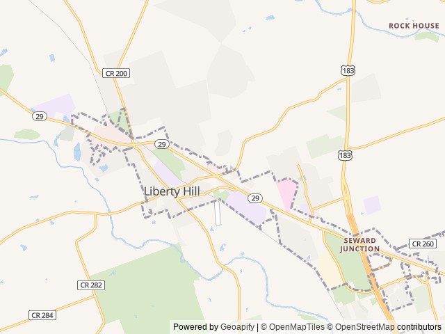 Map of LHTX RV Resort location at Liberty Hill, TX, United States