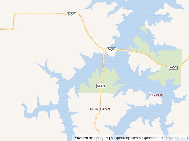 Map of Ruark Bluff West location at Greenfield, MO, United States