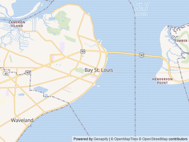 Map for 2021 Thor Motor Coach Windsport 33X near Bay St. Louis, LA