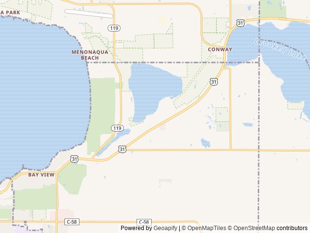 Map of Yogi Bear's Jellystone Park™ Camp-Resort: Petoskey location at Petoskey, MI, United States
