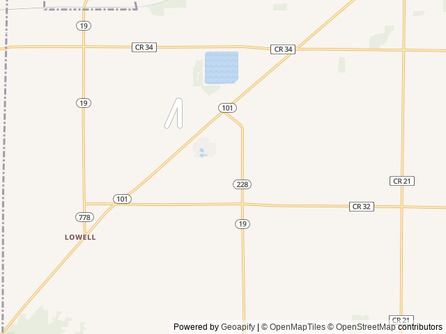 Map of Leafy Oaks location at Clyde, OH, United States