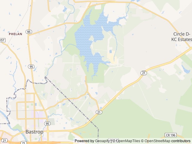 Map of Cameron Ranch Glamping - Bastrop location at Bastrop, TX, United States