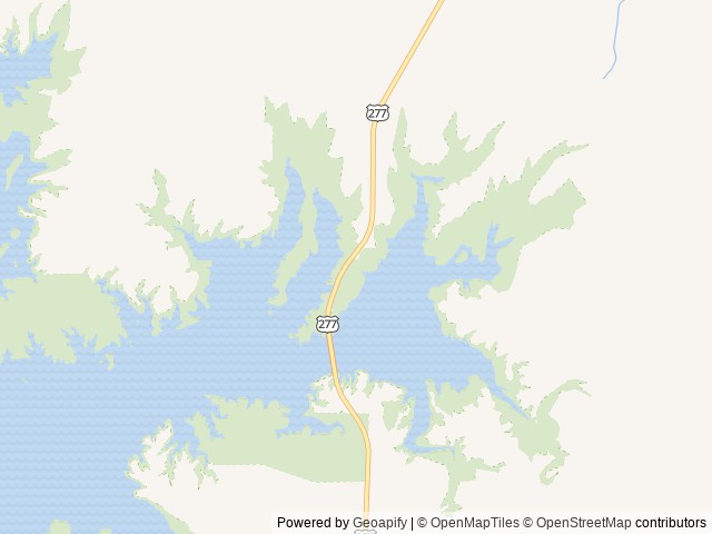 Map of 277 North Group Campground location at Del Rio, TX, United States