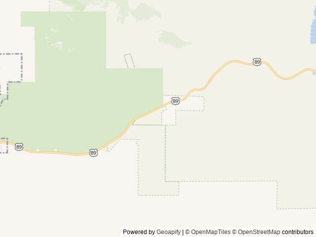 Map of Montpelier Canyon Campground location at Montpelier, ID, United States