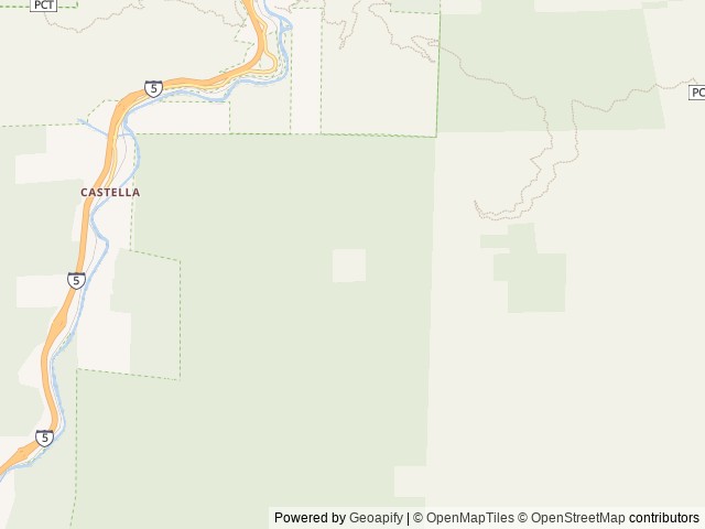 Map of Girard Ridge Lookout location at Mccloud, CA, United States