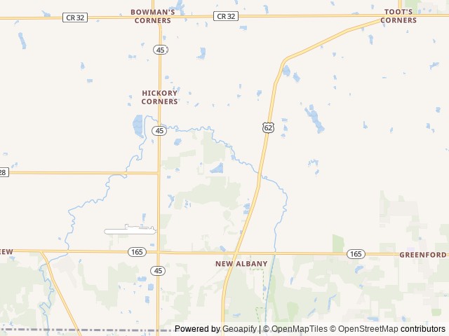 Map of Chaparral Family Campground location at Bratton Township, OH, United States