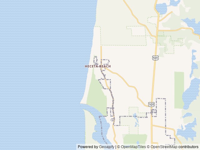 Map of Heceta Beach RV Park location at Florence, OR, United States