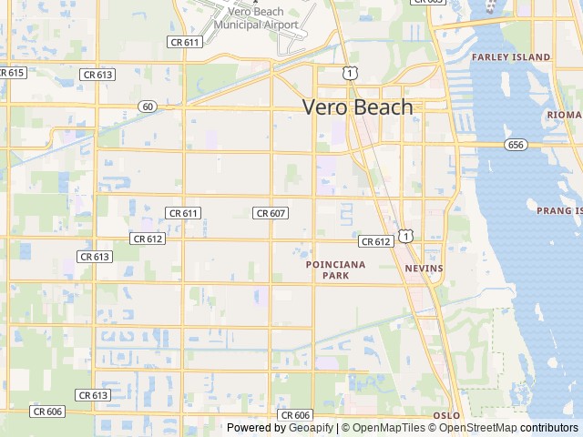 Map for 2021 Forest River RV Cherokee Grey Wolf 22RR near Vero Beach, FL