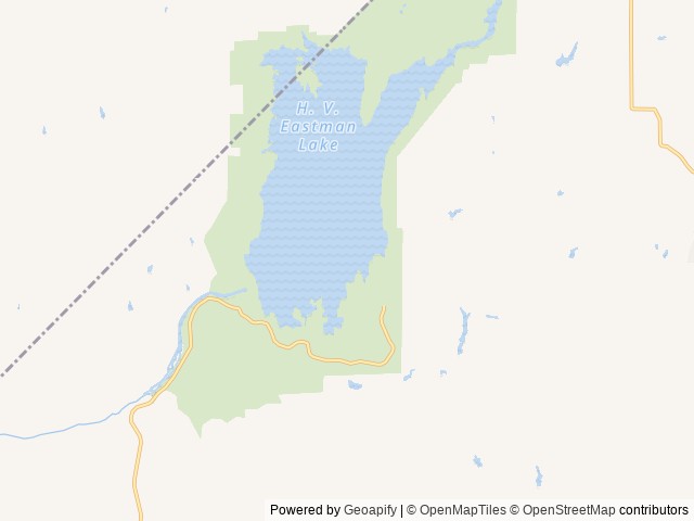 Map of Codorniz Recreation Area Campground location at Raymond, CA, United States