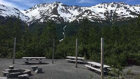 Spencer Glacier Whistle Stop Group Campground