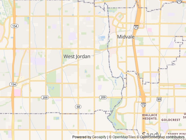 Map for Luxury Family RV Go Explore X252 near West Jordan, UT