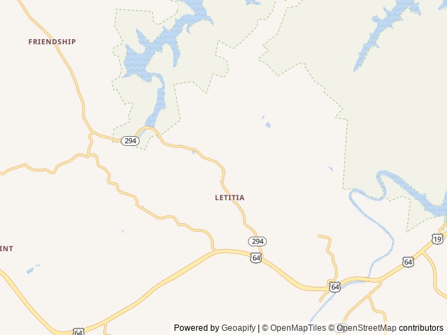Map of Shine Creek RV Park location at Murphy, NC, United States