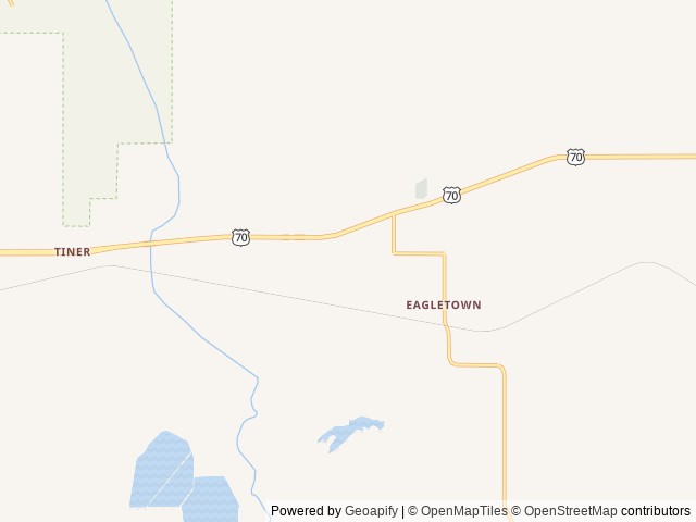 Map of A & J's Mountain Fork RV Park location at Eagletown, OK, United States