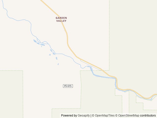 Map of Payette River: South Fork location at Garden Valley, ID, United States