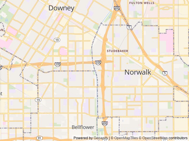 Map for Luxury Cruiser (Check Out Our Special) near Bellflower, CA