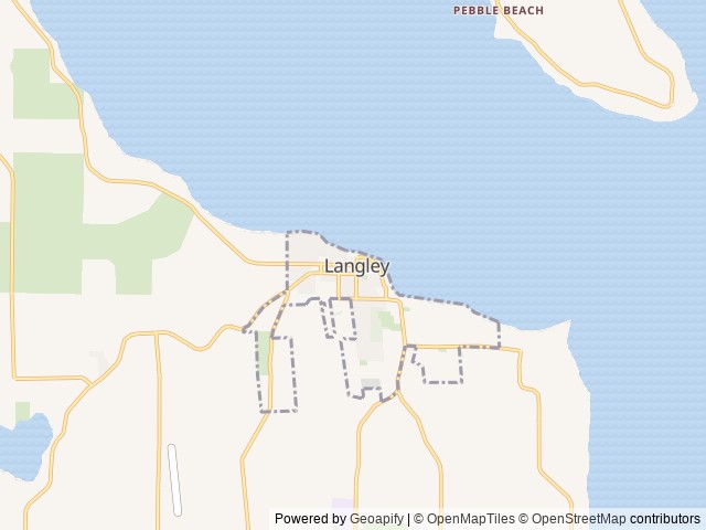 Map of Langley Lodging location at Langley, WA, United States