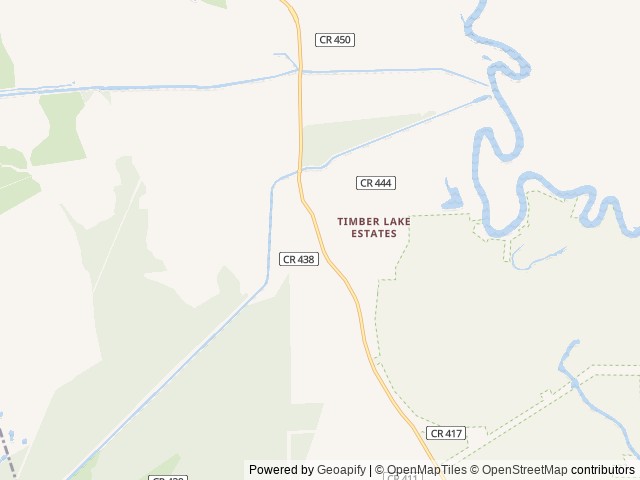 Map of Texas Palms RV Park location at Dayton, TX, United States