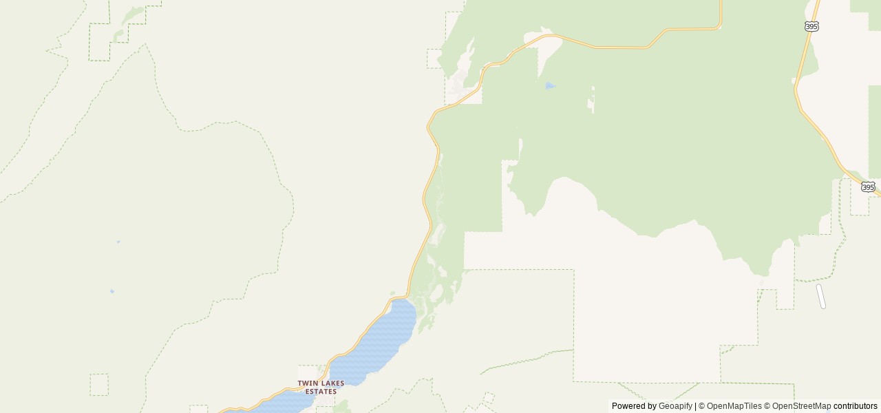 Map of Robinson Creek North location at Bridgeport, CA, United States