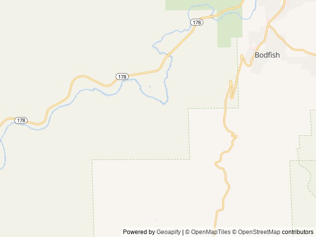 Map of Hobo Campground location at Kernville, CA, United States