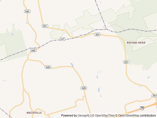 Map of Camp Swatara location at Bethel, PA, United States