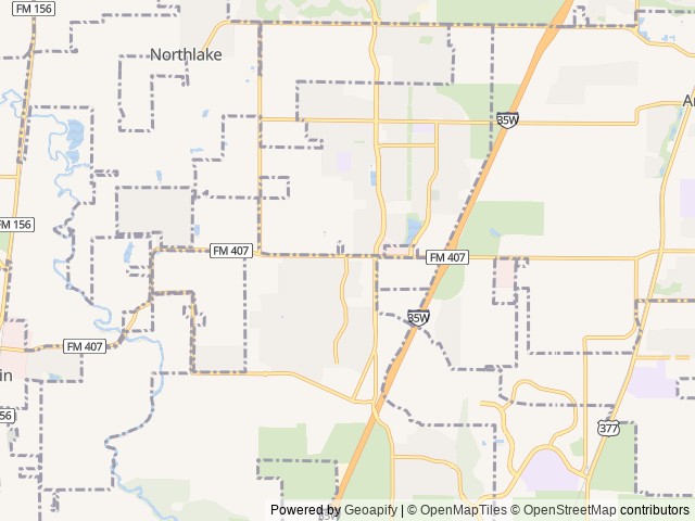 Map for 2021 Winnebago Micro Minnie 2306BHS near Northlake, TX