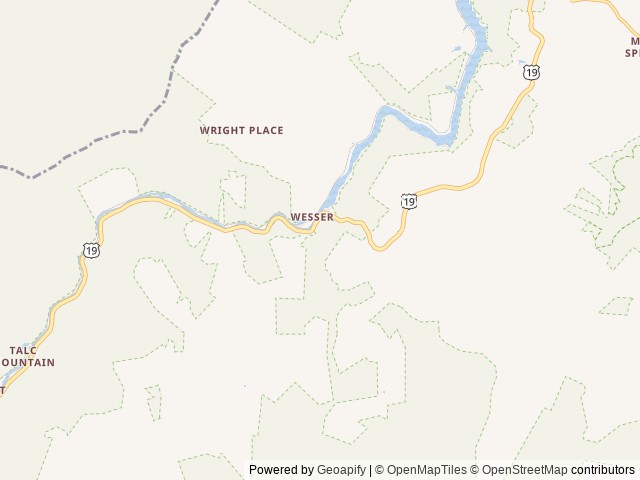 Map of The Hemlocks by NOC location at Bryson City, NC, United States