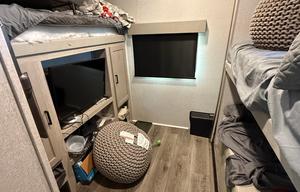 Party trailer on wheels