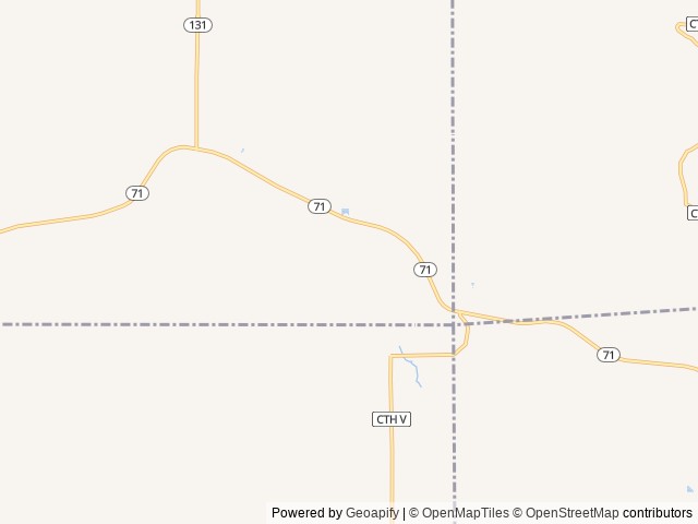 Map of Tunnel Trail Campground location at Wilton, WI, United States