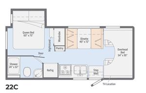 2019 Winnebago Outlook 22C RV rental photo 11