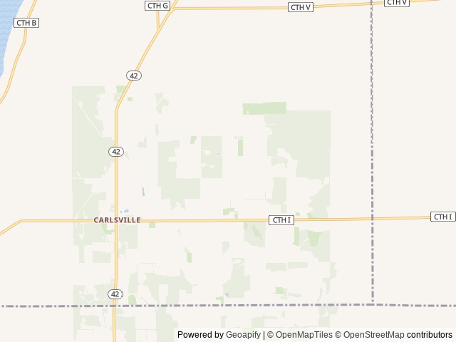 Map of Geitner Homestead Equine Campground location at Sturgeon Bay, WI, United States