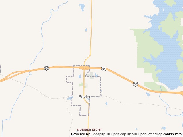 Map of Love's RV Hookup-Bevier MO 621 location at Bevier, MO, United States
