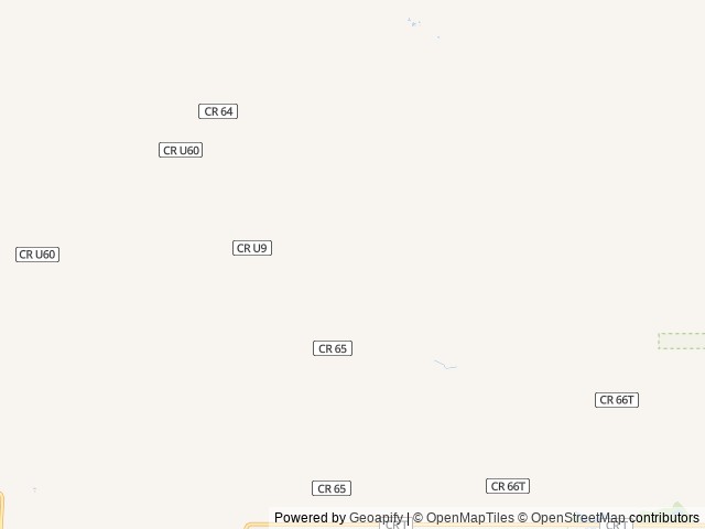 Map of High Peaks Campground location at Moffat, CO, United States