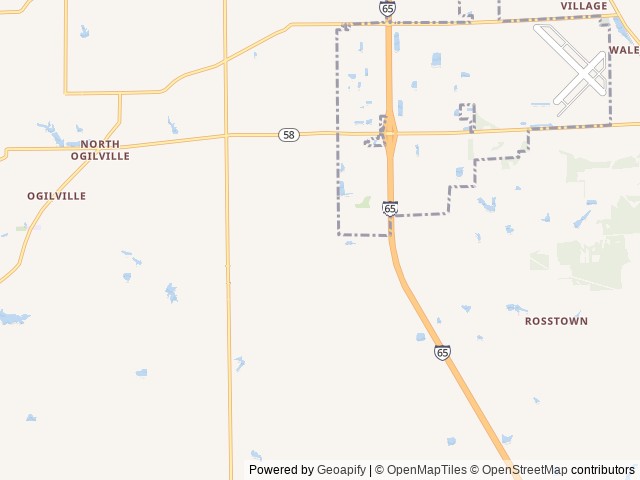 Map of Woods-N-Waters Kampground location at Columbus, IN, United States