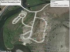 Overview Map of Radium Recreation Area