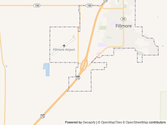 Map of Love's RV Hookup-Fillmore UT 835 location at Fillmore, UT, United States
