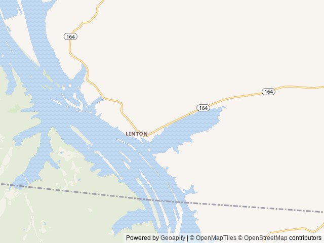 Map of Linton location at Cadiz, KY, United States