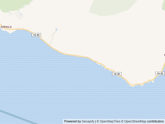 Map of Pāpalaua Wayside Park location at Wailuku, HI, United States
