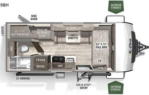 2021 Forest River RV Flagstaff E-Pro E19BH