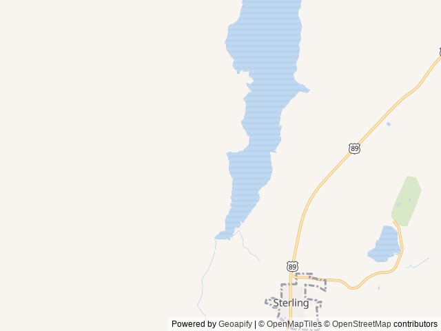 Map of Gunnison Reservoir Day Use Site location at Richfield, UT, United States