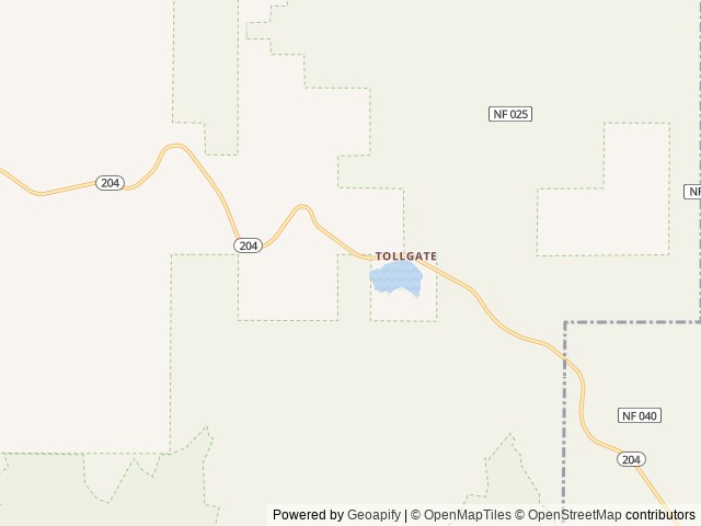 Map of Woodward Campground location at Walla Walla, WA, United States