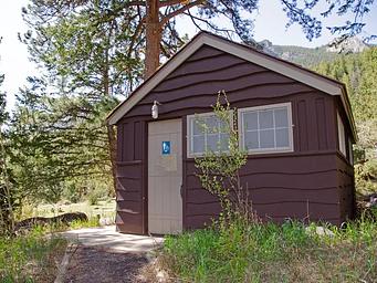 Restroom Building in Aspenglen Campground 