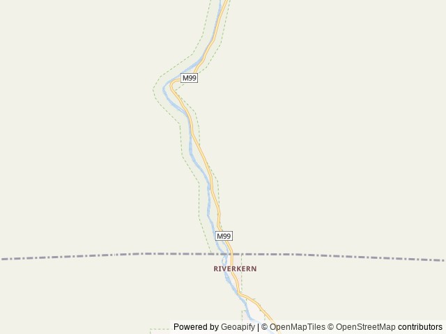 Map of Camp Three Campground location at Kernville, CA, United States