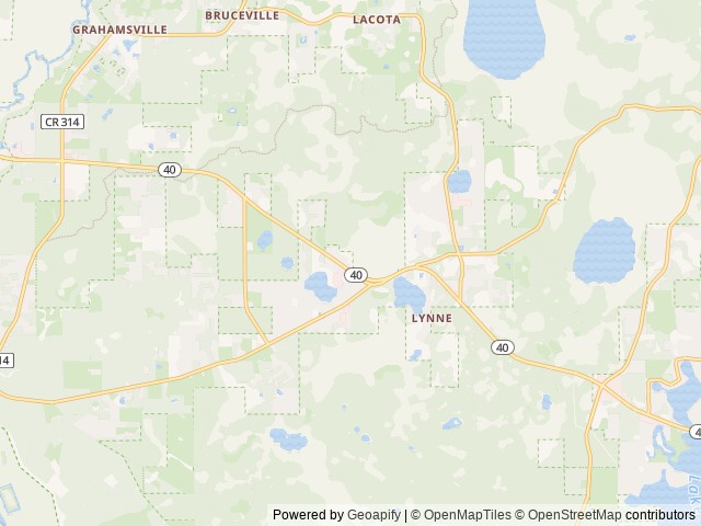 Map of Lake Waldena Resort location at Silver Springs, FL, United States