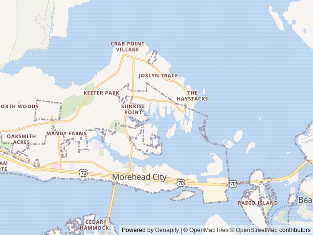 Map for Family-friendly RV near NC beaches with delivery near Morehead City, NC