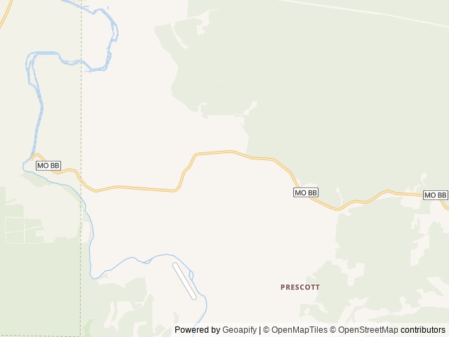 Map of The Resort at Boiling Springs & Canoe Rentals LLC location at Licking, MO, United States