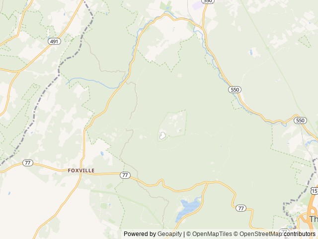 Map of Poplar Grove Youth Group Campground location at Thurmont, MD, United States
