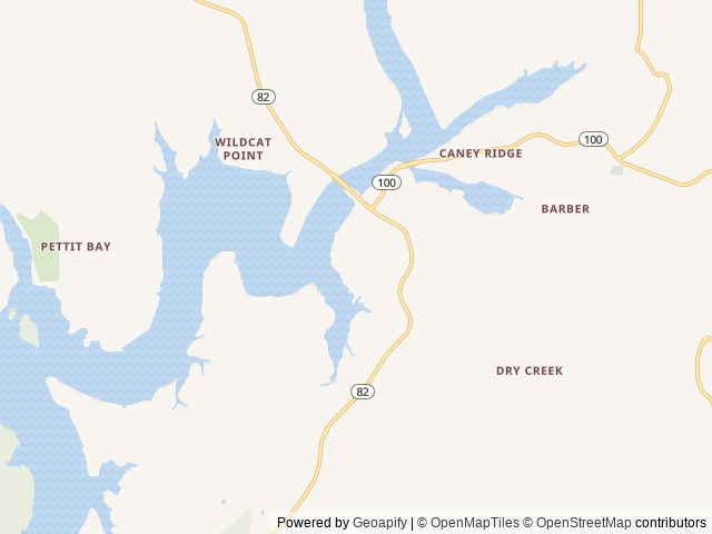Map of Elk Creek Landing location at Gore, OK, United States