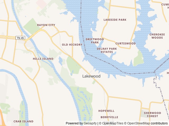 Map for TN Traveler • Easy to Tow • Mini Toy Hauler near Nashville, TN
